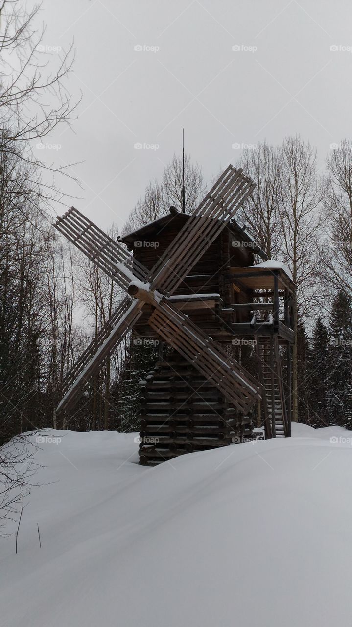 Russian north.museum "Malye Karelys".windmill