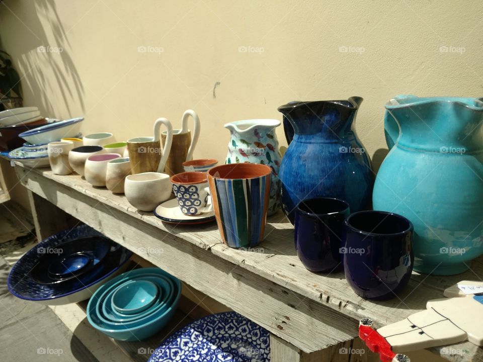 Ceramic Pottery Outdoor Display
