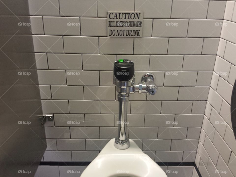 Do not drink. amusing people might drink the toilet water
