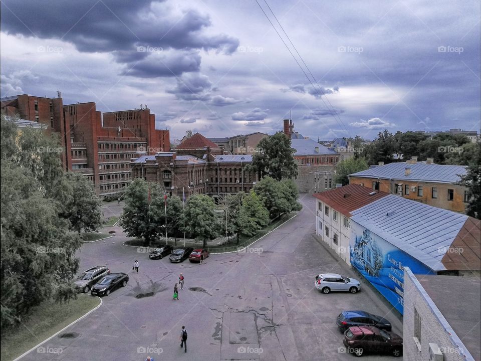 The sky over the city