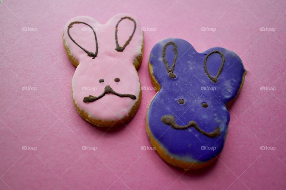 Easter bunny cookies 