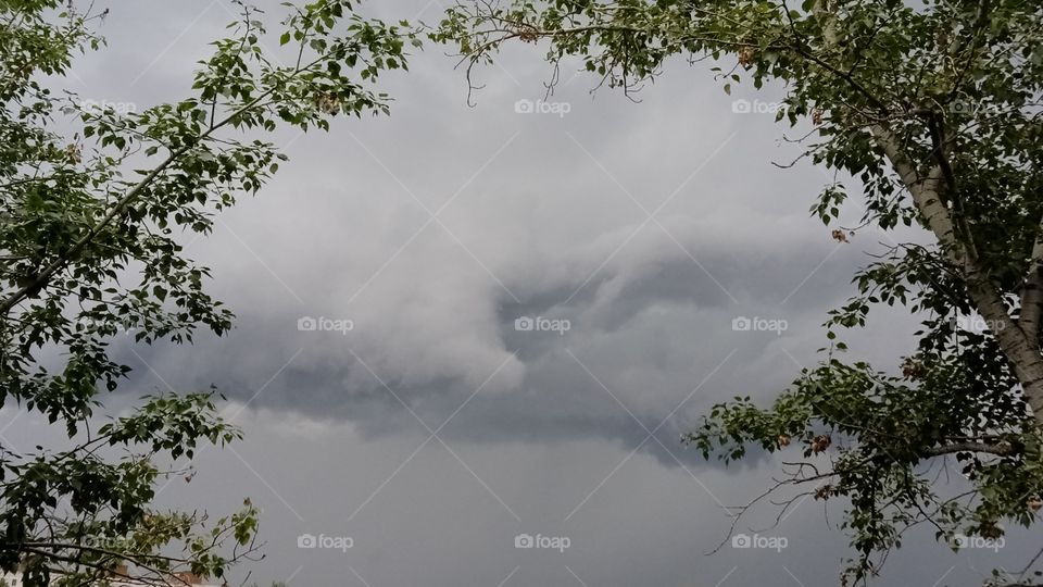 the sky before the storm