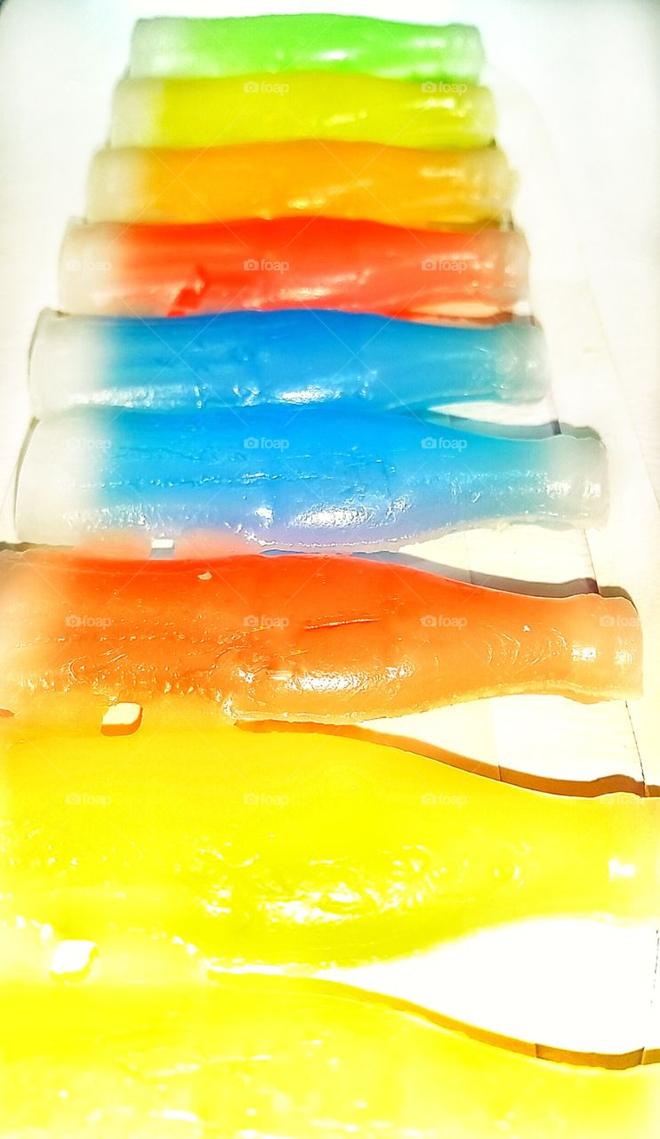wax candy bottles