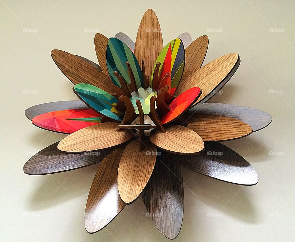 Wooden flower