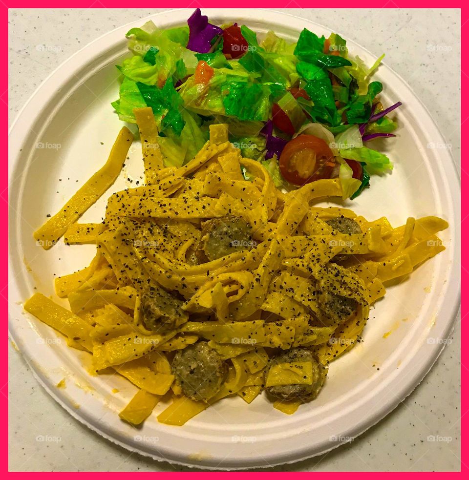 A delightful supper at church.