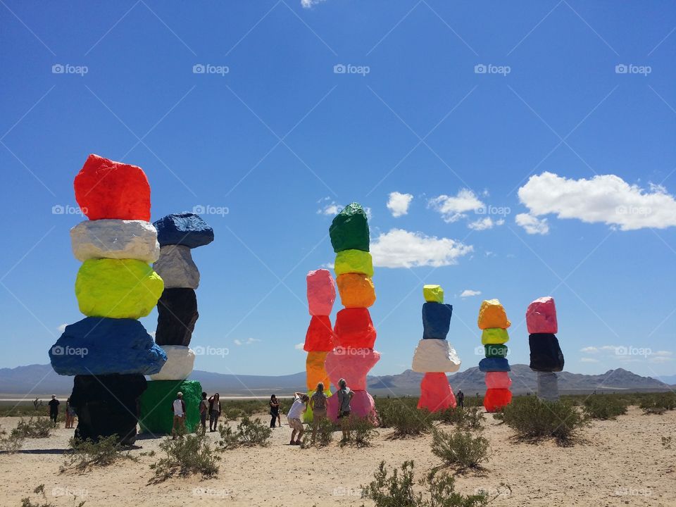Colorful Desert Rocks