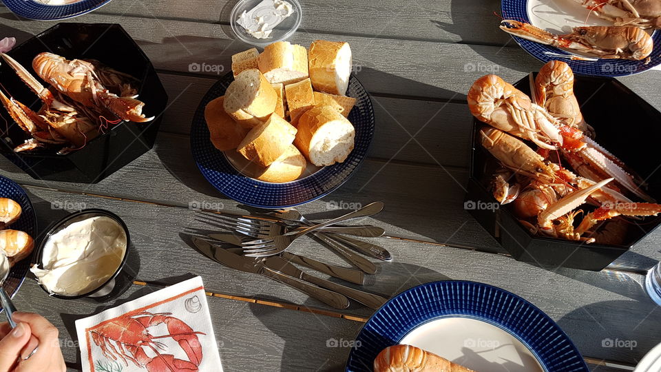 Seafood crayfish party - kräftskiva havskräftor 