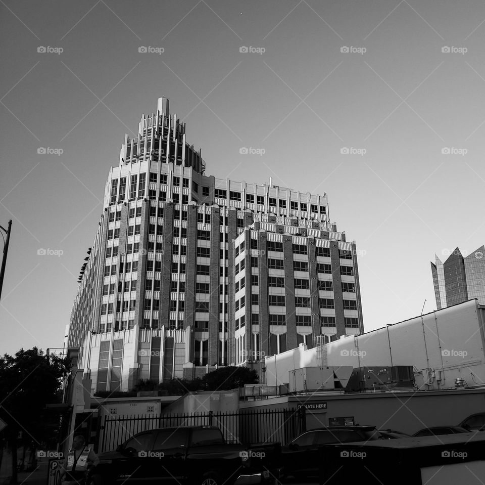 Architecture in black and white. Building.