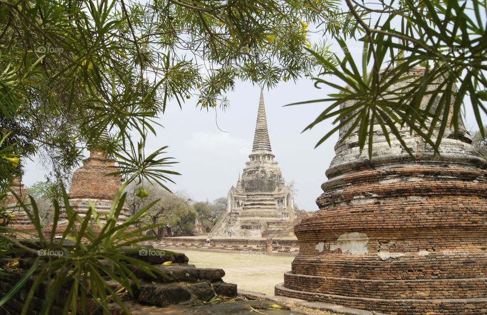 Ayutthaya ancient city of Thailand.