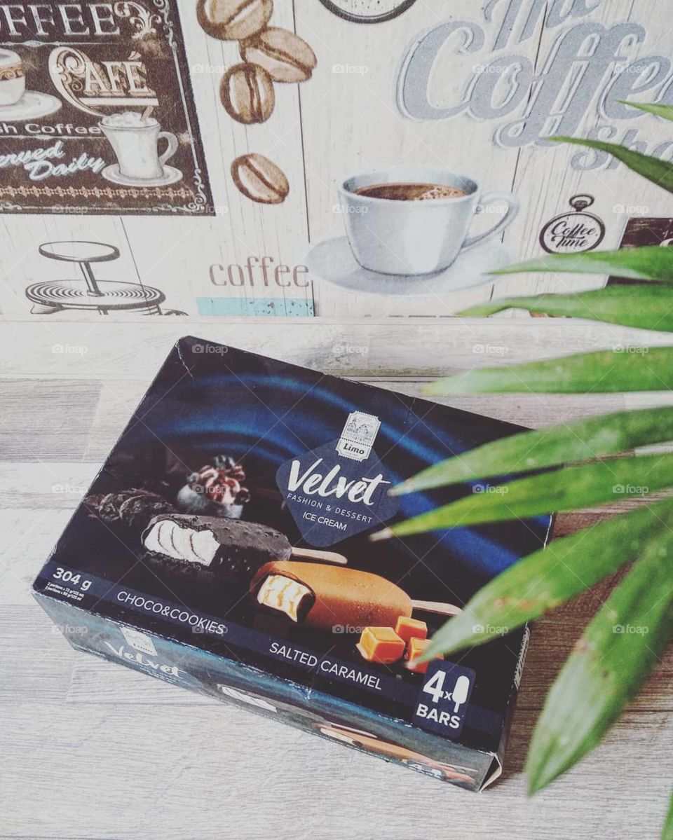 Tasty and sweet ice-cream Velvet