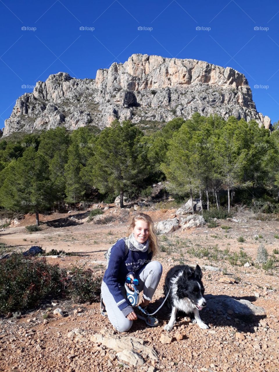 Me and my dog at the mountain