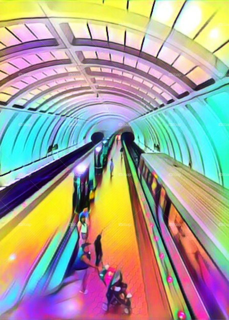 This is a subway to heaven