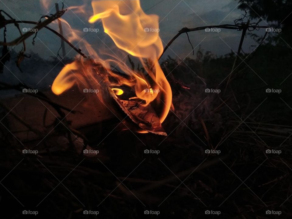 Texture of the world: texturing in shape of fire. 