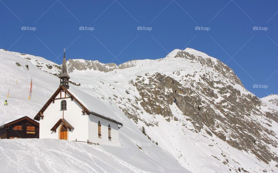 Swiss Alps Church