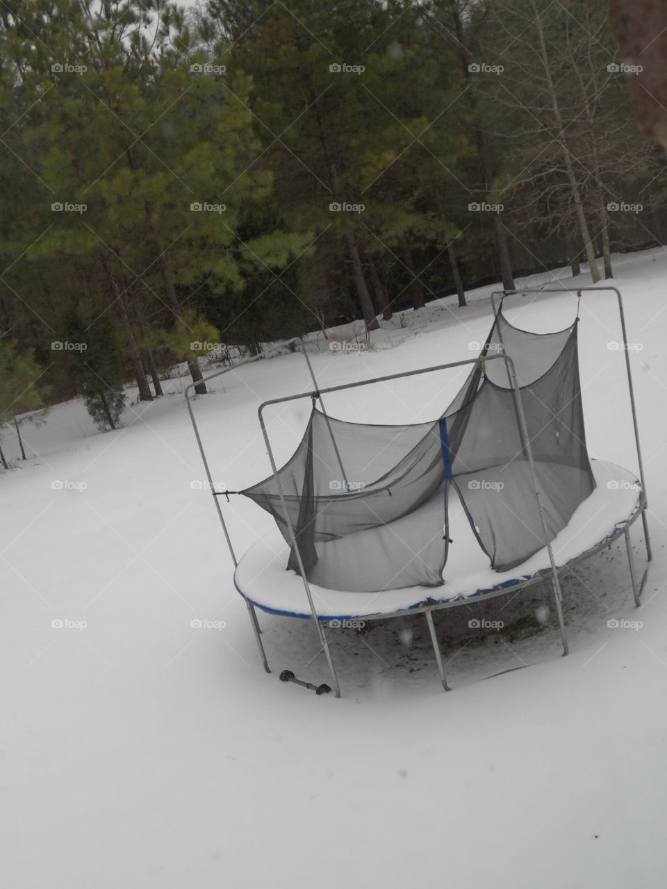 Snow in the Trampoline