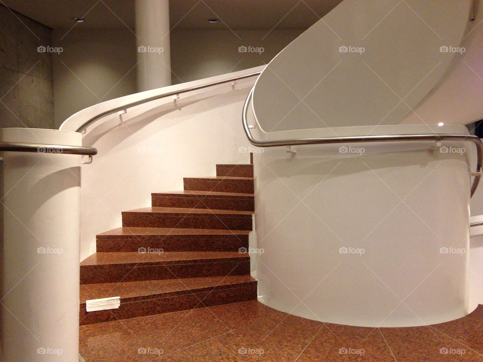 white steps architecture brown by maomspv