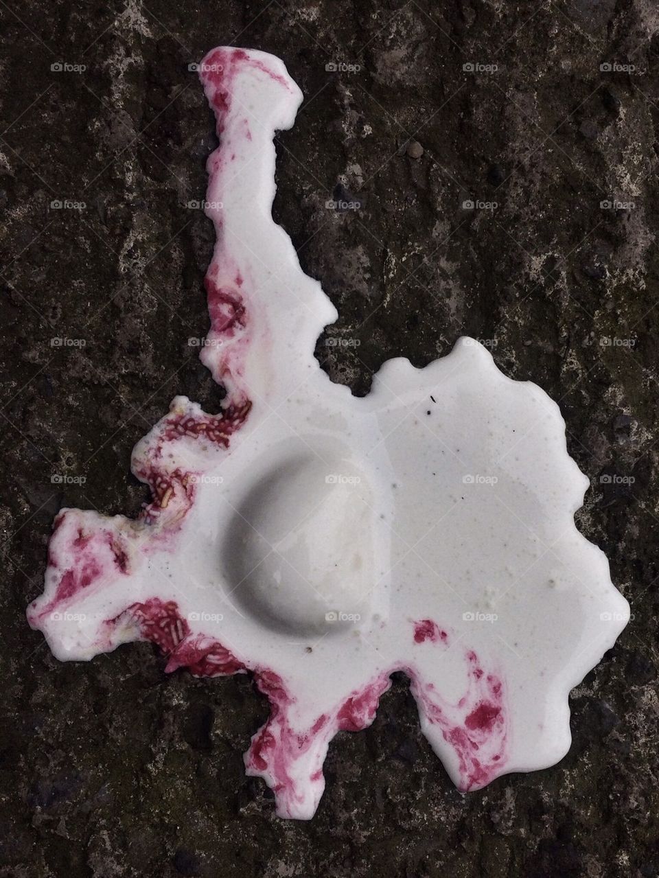 Dropped ice cream