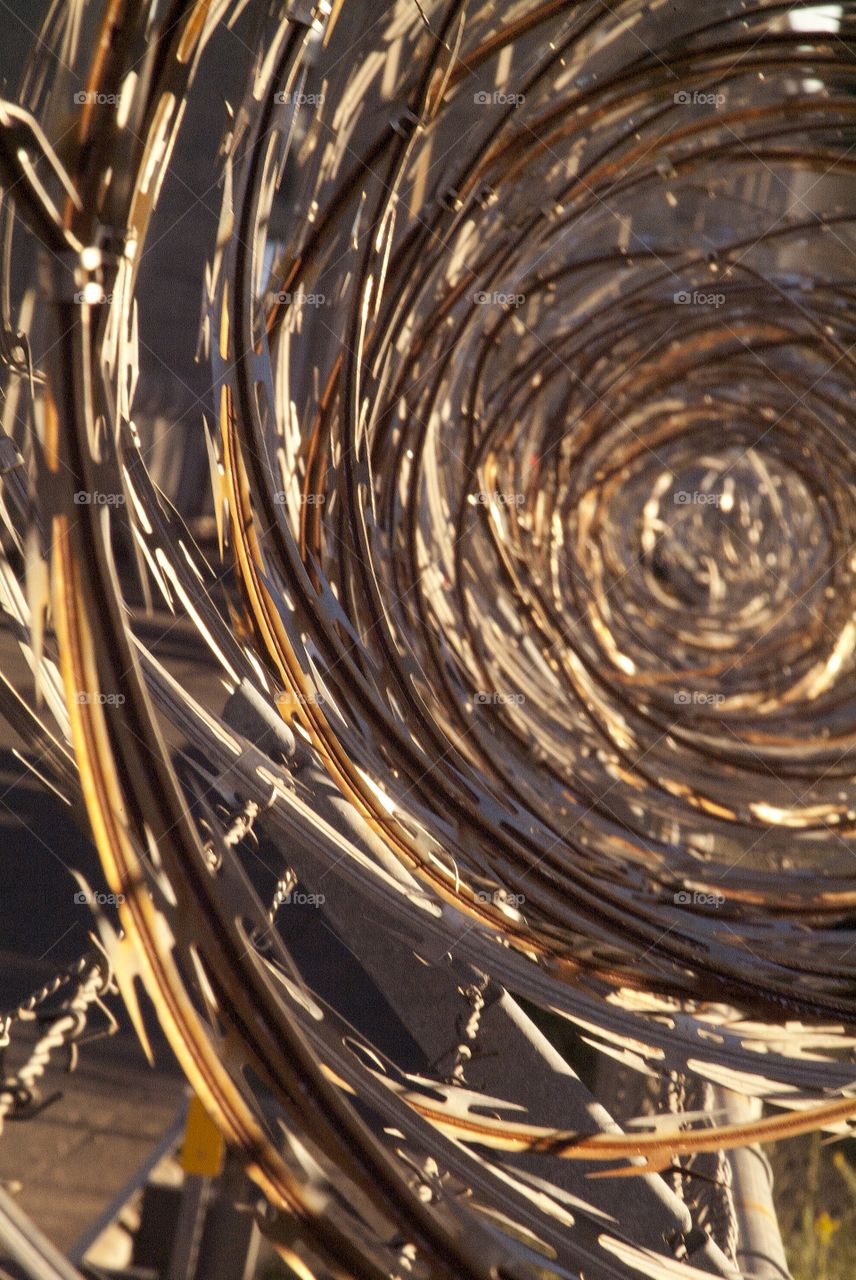 Barb wire vortex.