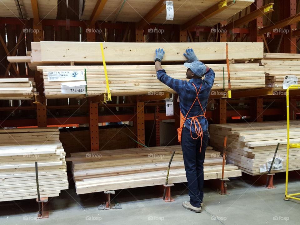 Man Working in Home Depot