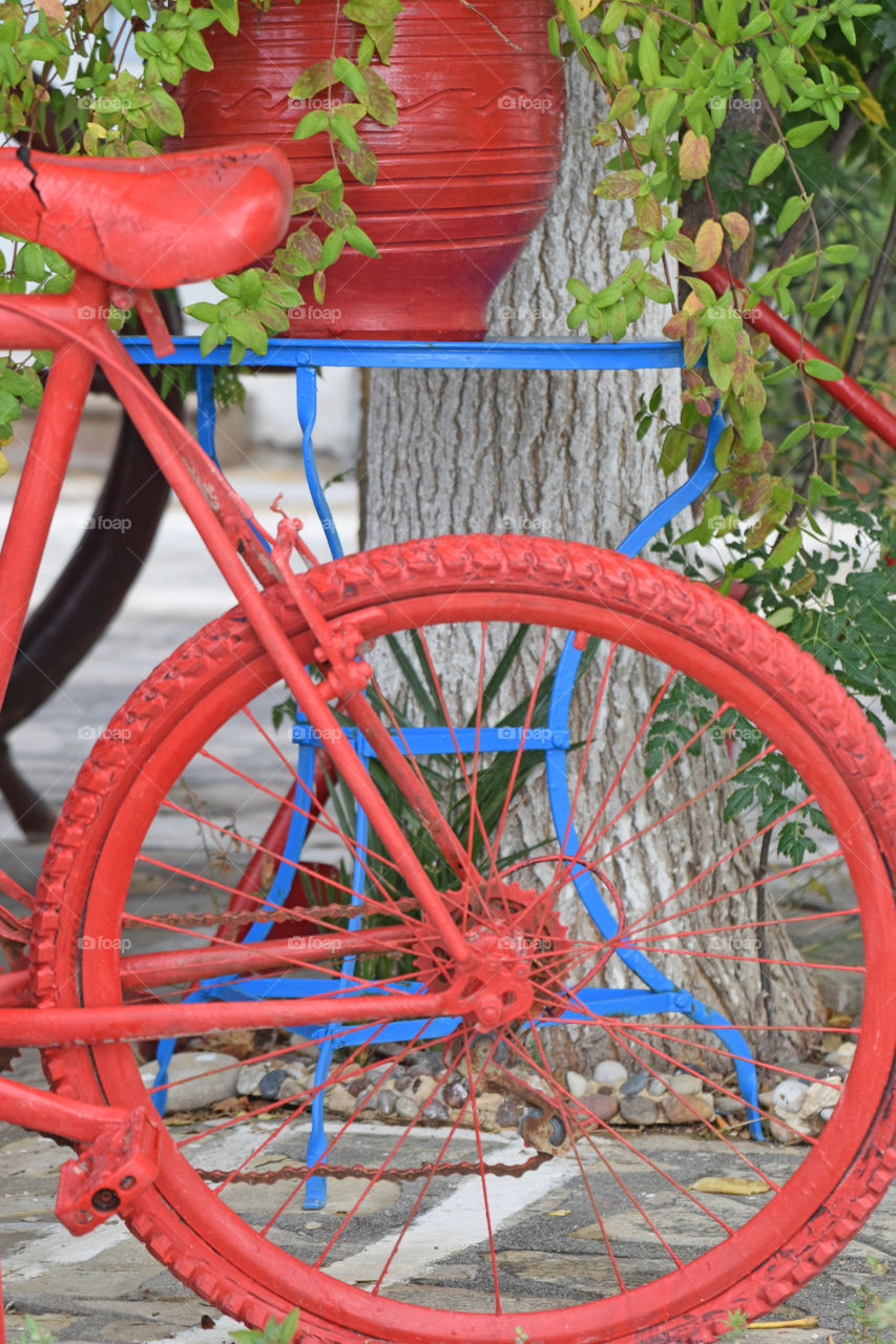 red bike