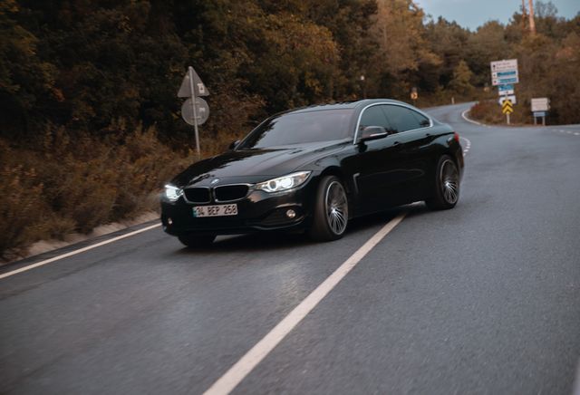 BMW 4 Series drifting