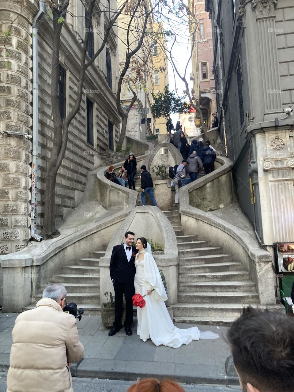 30th November, wedding photo at commondo ladder , Bereketzade, Bankalar Cd. NO:10, 34421 Beyoğlu/İstanbul, 土耳其