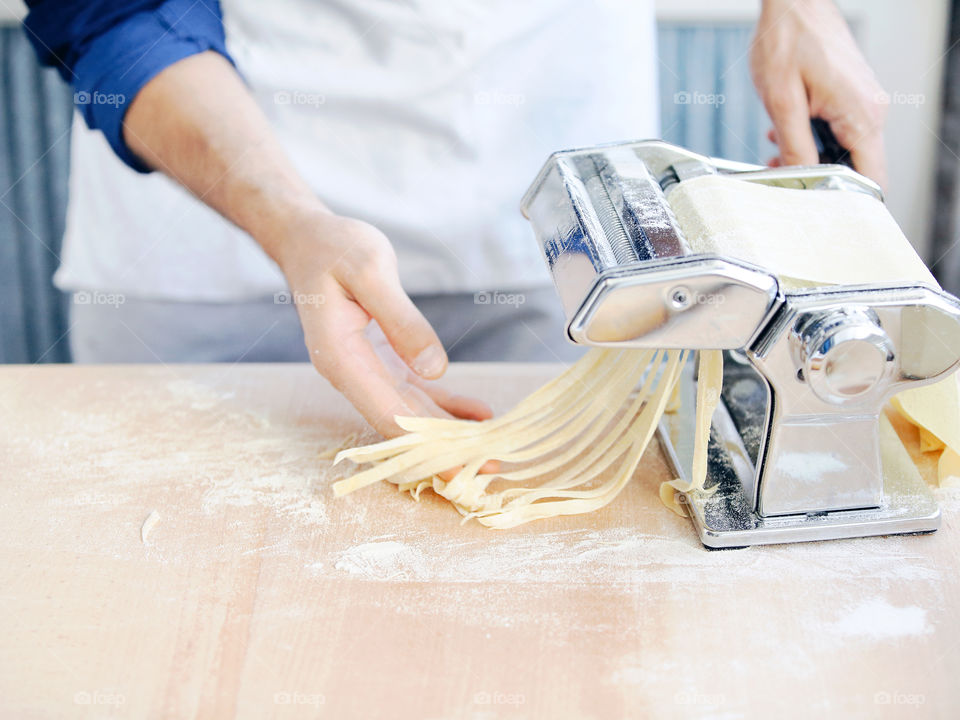 Making pasta 
