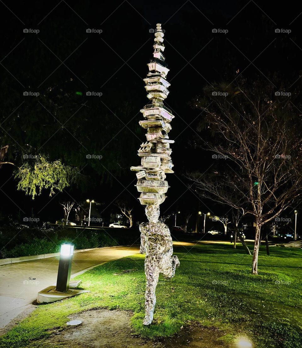 Recycled Aluminum Container Art