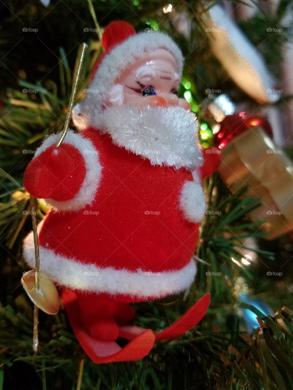 vintage Santa Christmas ornament