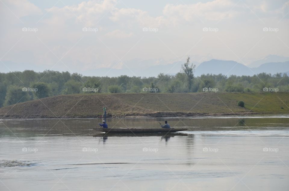 Water, Lake, River, Landscape, Fisherman