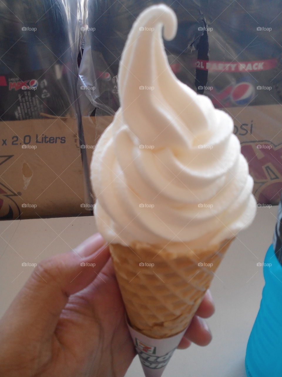 white ice cream