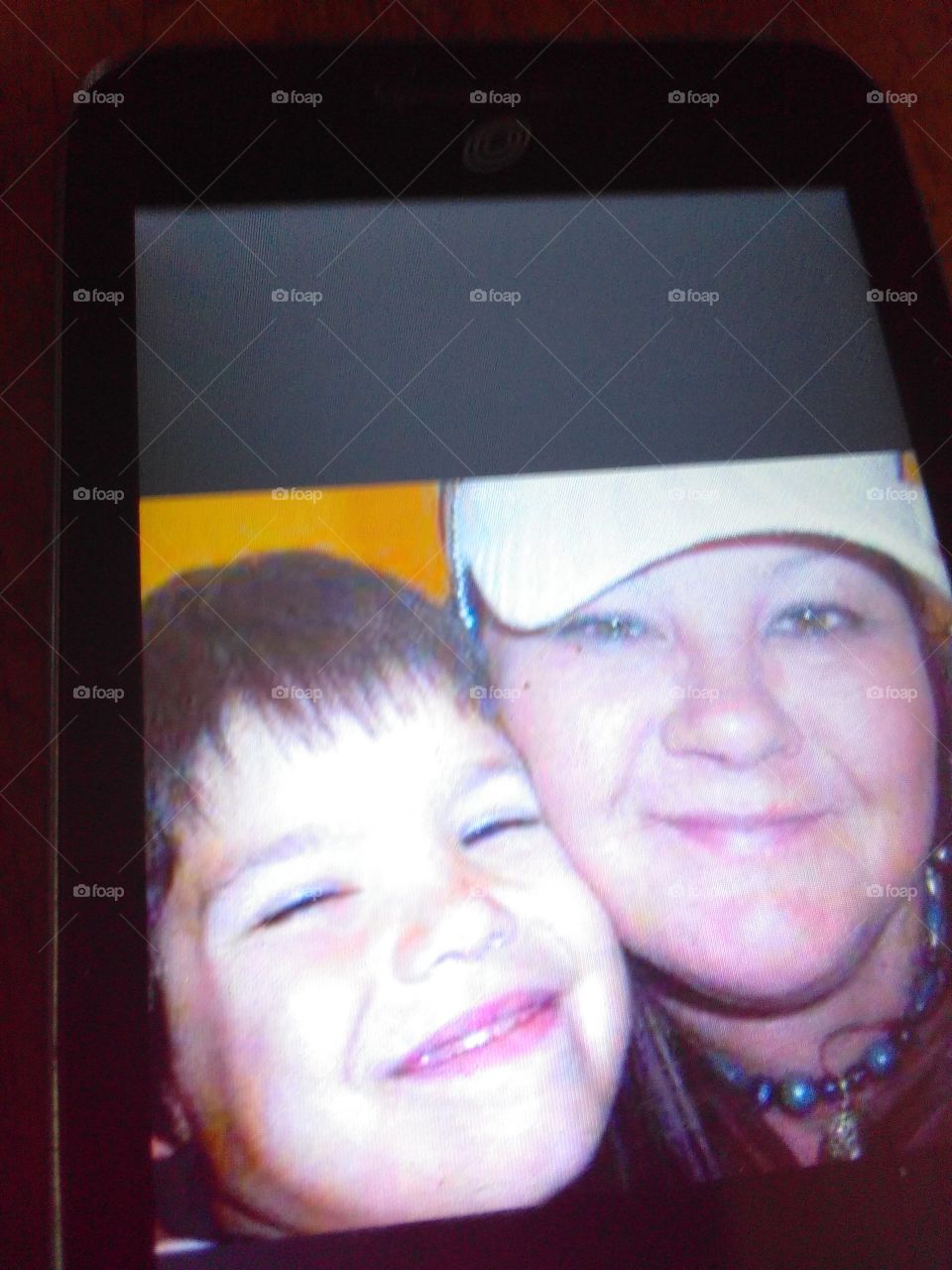 my beautiful sister and her grandson she is no longer with us