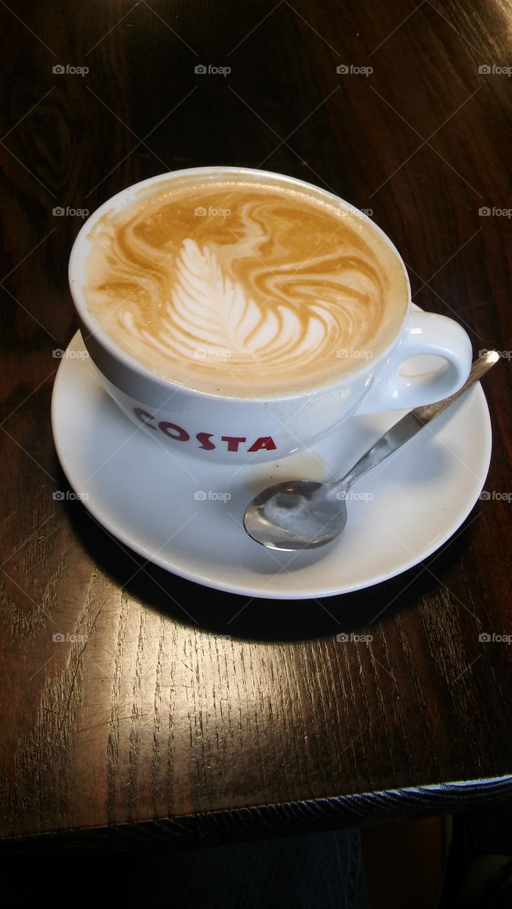 A Flat White Coffee