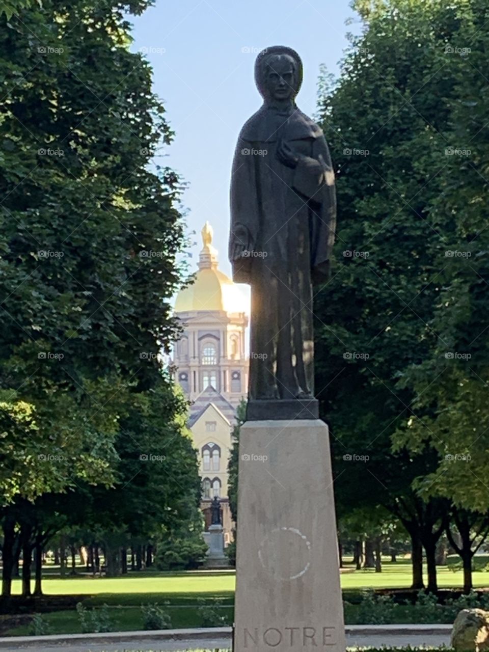 Notre Dame University golden dome