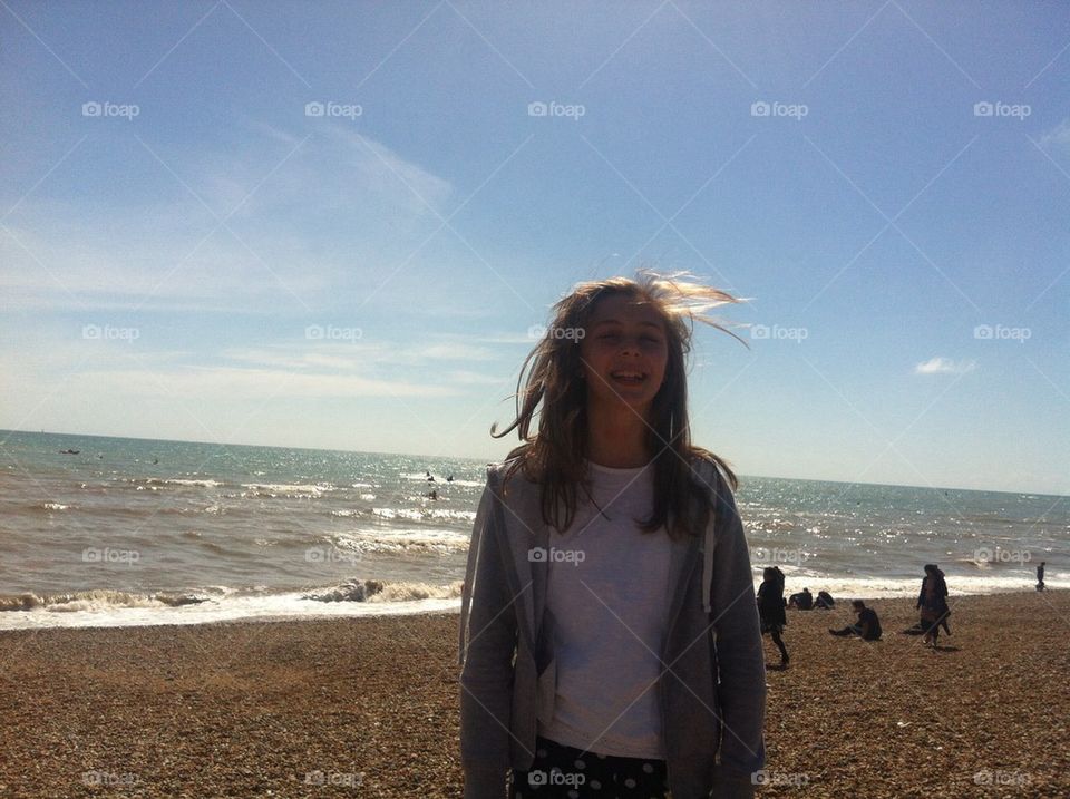 Girl on a beach