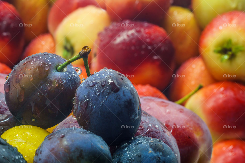 Background of fresh fruits