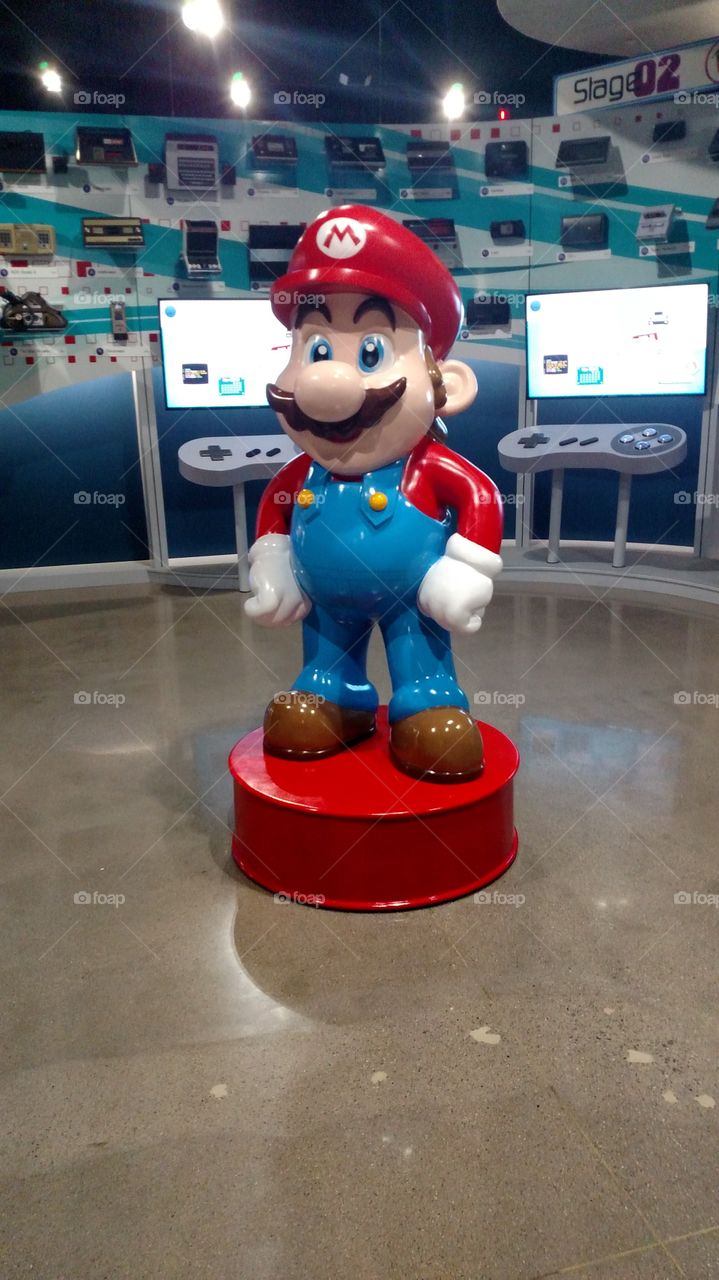 Mario at videogames museum
