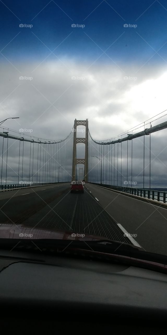 Crossing the Mackinaw Bridge