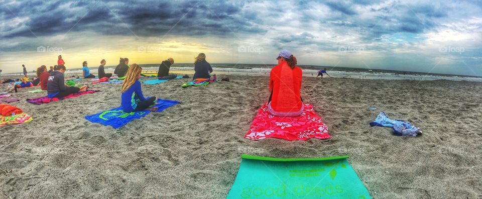 Yoga on Folly Beach