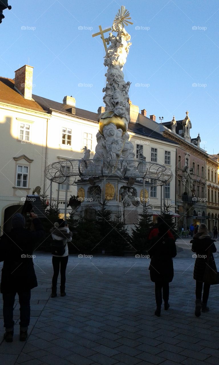 Statue in Baden, Austria