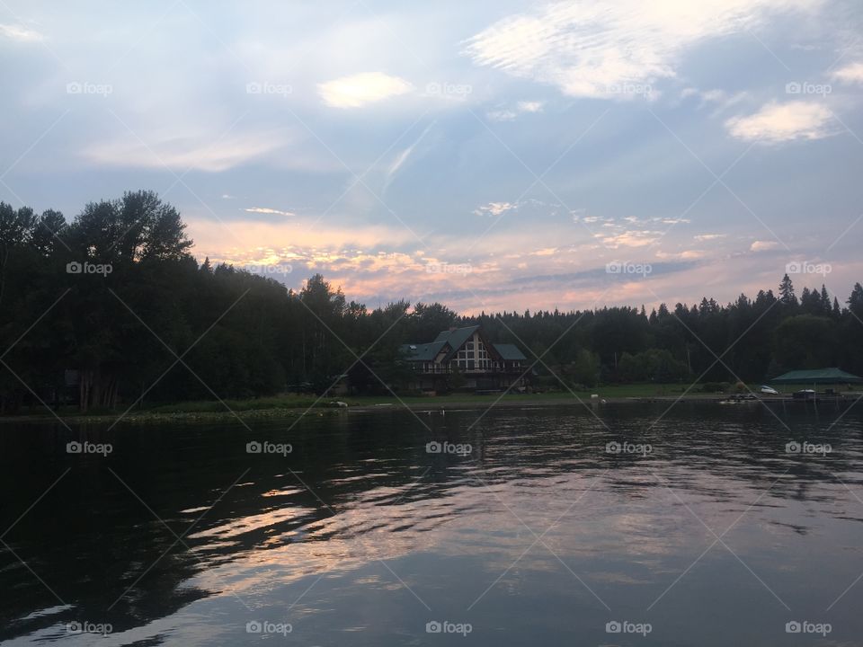 Sunset on the lake. Photo taken of a sunset on the lake 