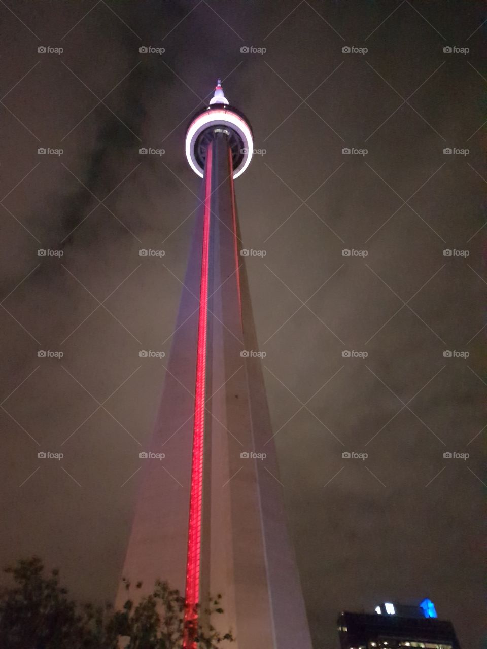 Toronto CN Tower at Night
