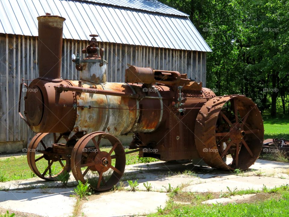 Antique Steam-engine Tractor