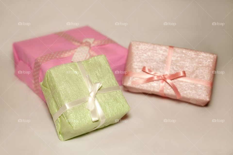 Pastel Colored Gift Boxes