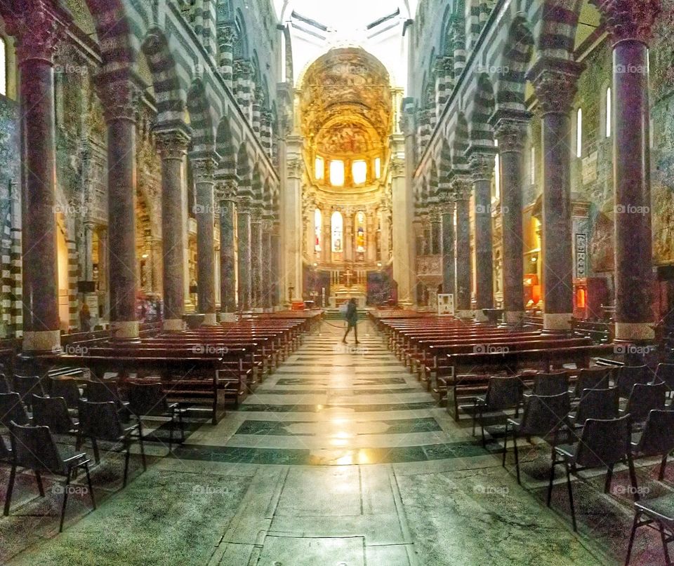 In the cathedral 