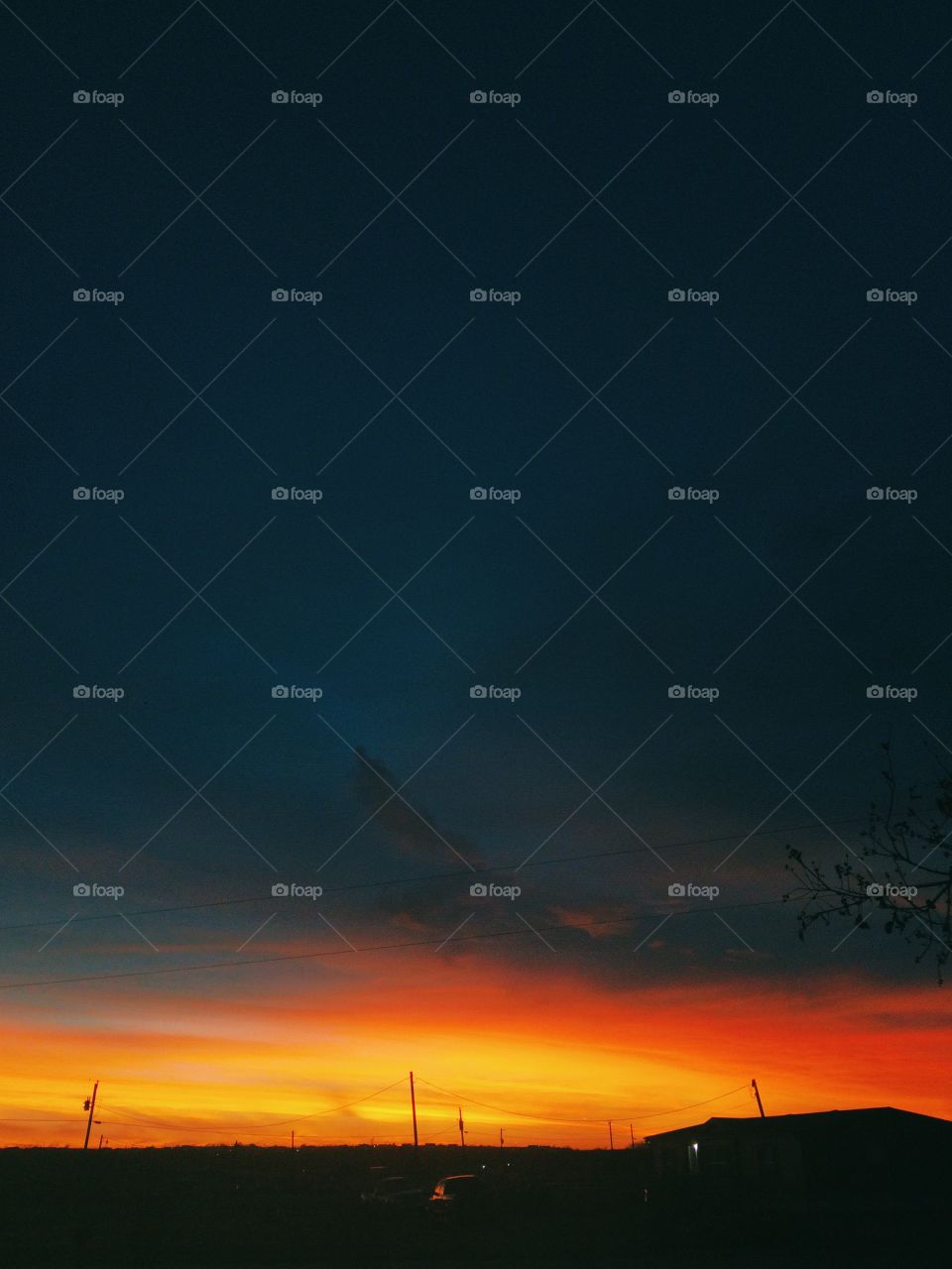 Sunset, Sky, Silhouette, Landscape, Light