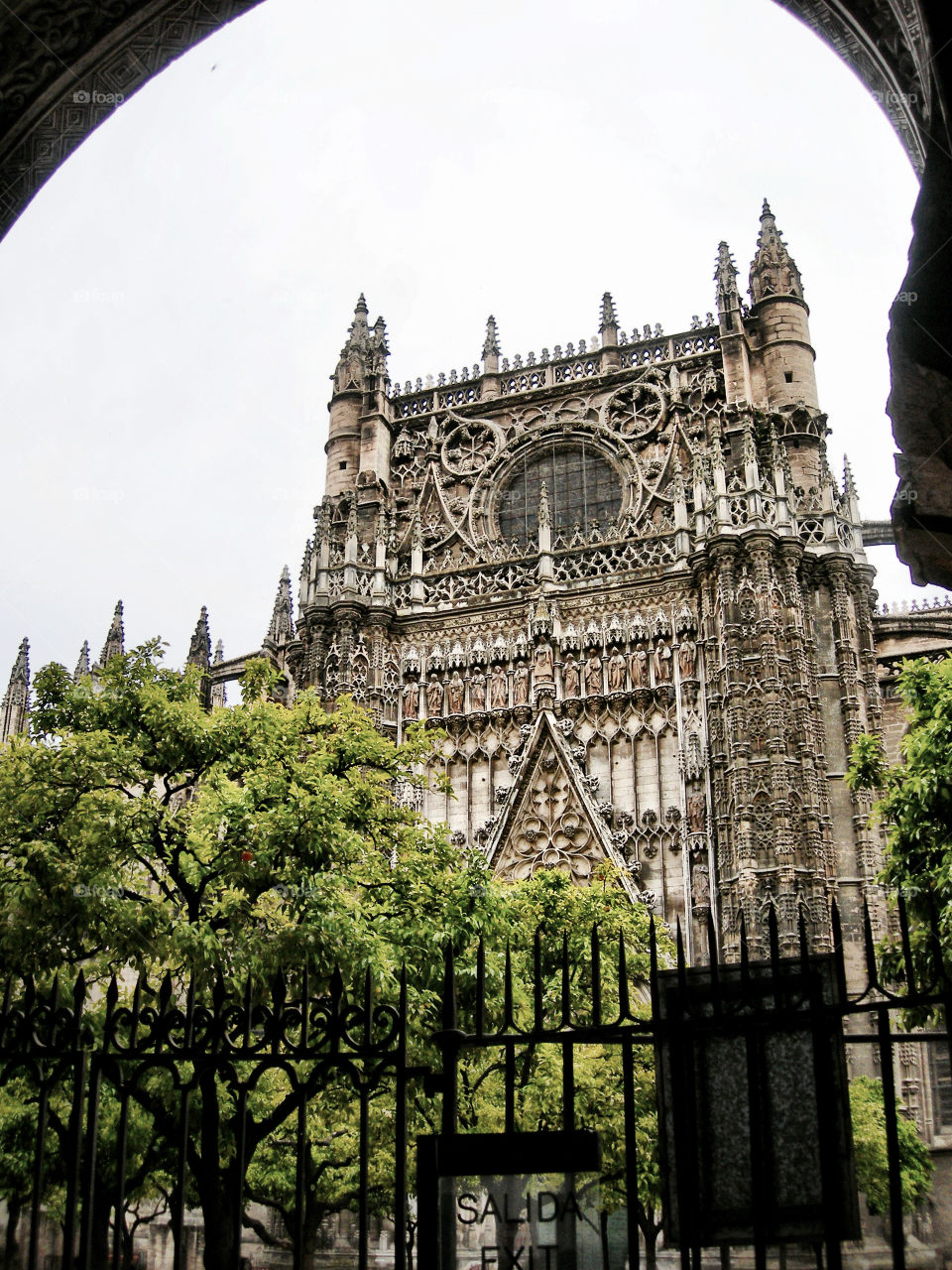 Patio de los Naranjos y Catedral de Sevilla. Patio de los Naranjos y Catedral de Sevilla (Sevilla - Spain)