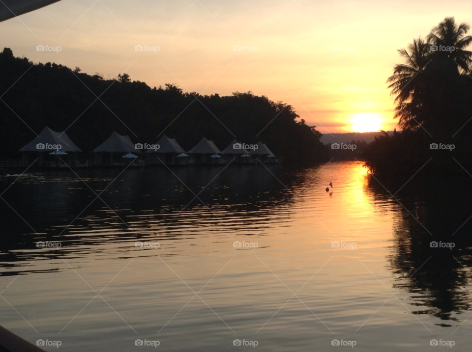 koh kong in cambodia sunset water peaceful by Ellie.dixon5