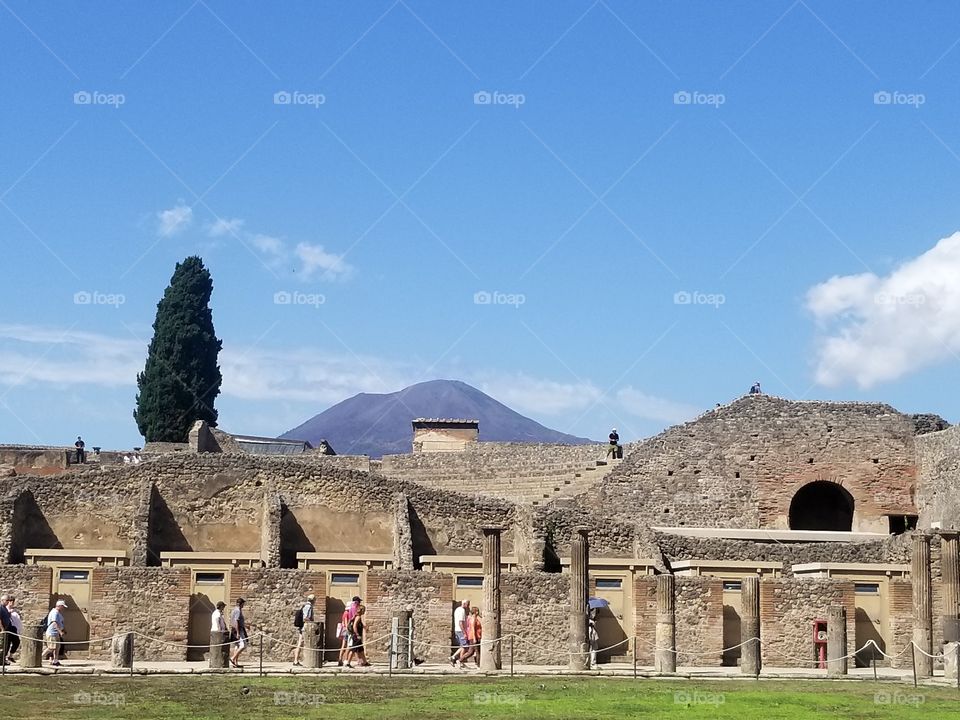 My Vesuvius behind Pompeii