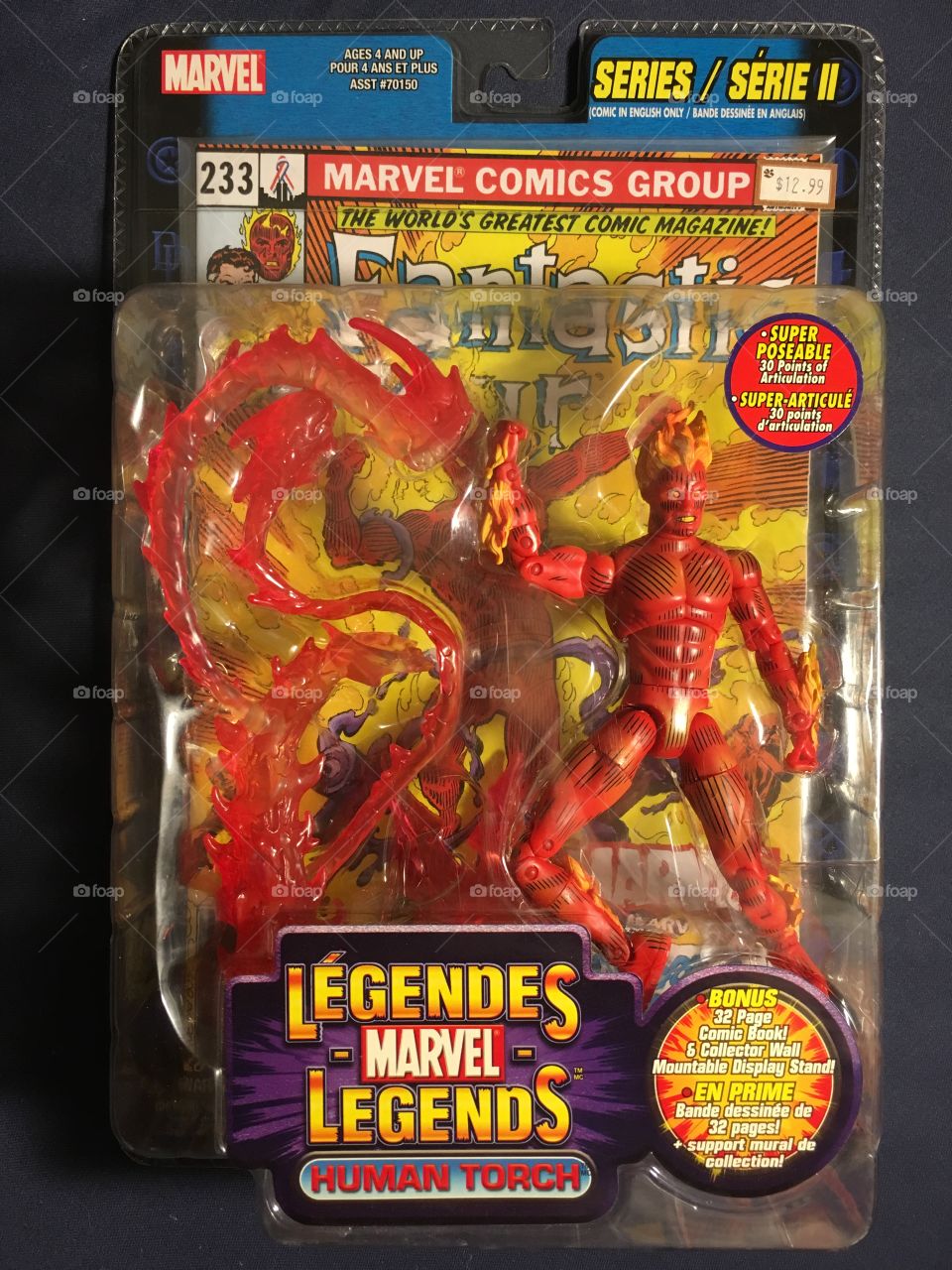 Human Torch - Marvel Legends -Series 2 - Action Figure 
Released - 2002